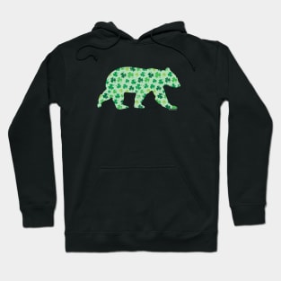 Clover Bear for St Patrick's Day Green Vintage Lucky | BearlyBrand Hoodie